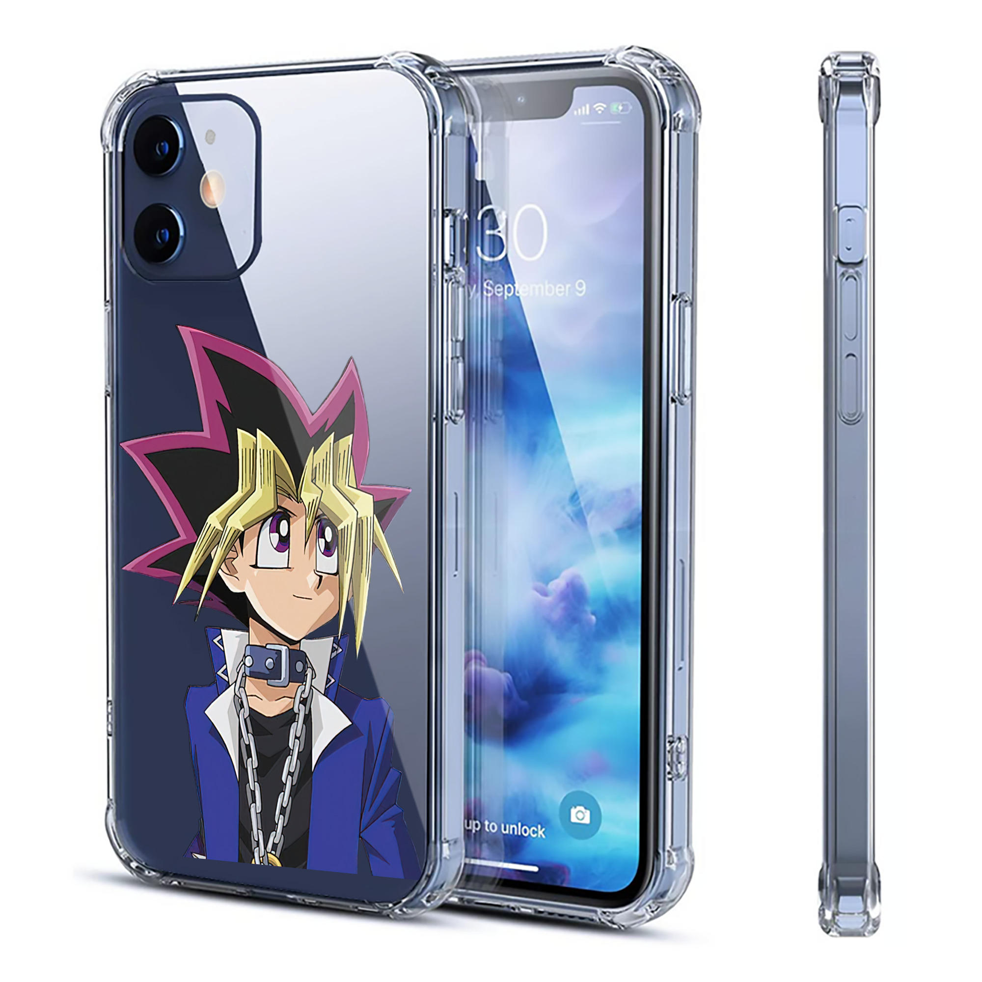 （画像用） 遊☆戯☆王 Yu-Gi-Oh! 【iPhone 12シリーズ対応】透明スマホケース（クリアソフトケース）